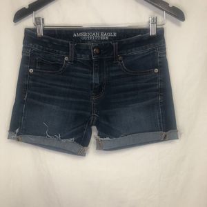 American Eagle Outfitters Super Stretch Raw hem DenhamCut IfBlue Jean Sh